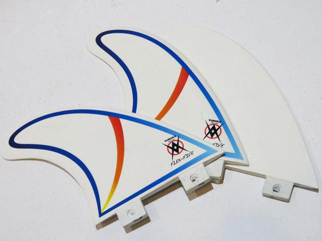 Used AUROLA fins "FLEX-FIVE" 3-piece set for FCS