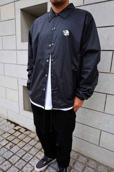 LOST Surfboards ナイロン コーチ ジャケット (裏地付) BLACK