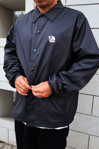 LOST Surfboards ナイロン コーチ ジャケット (裏地付) BLACK