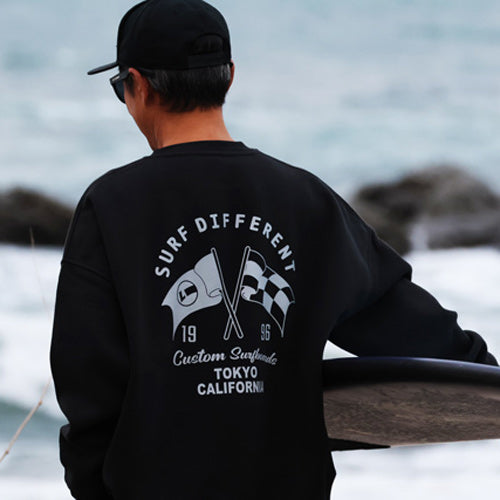 10oz ビッグシルエット クルーネックスウェット[FLAG]（裏起毛） – Luvsurf