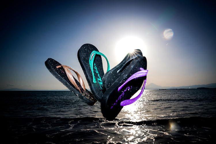 Sandals BLACK/PURPLE 24cm