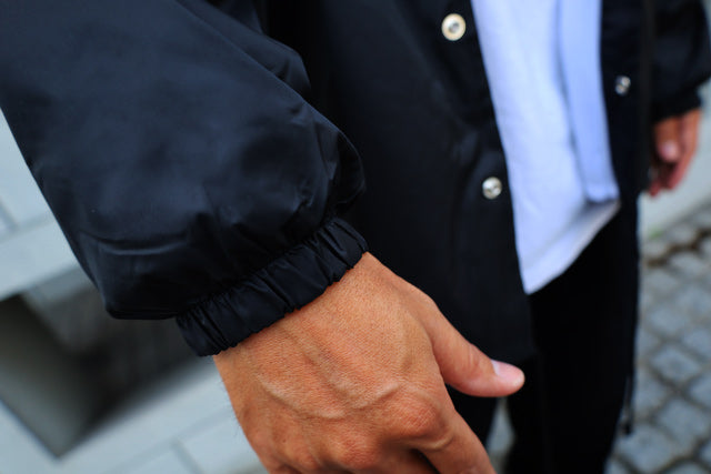 LOST Surfboards ナイロン コーチ ジャケット (裏地付) BLACK