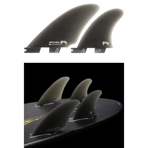 MB PG SPLIT KEEL / QUAD FIN / SMOKE
