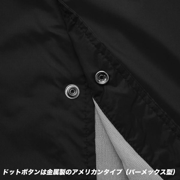LOST Surfboards ナイロン コーチ ジャケット (裏地付) BLACK