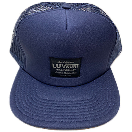 Flat visor mesh cap [Affected] Navy – Luvsurf