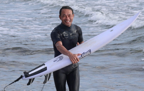50歳,170cm,73kgのおじさんサーファー「たっつぁん」に乗ってもらいました！