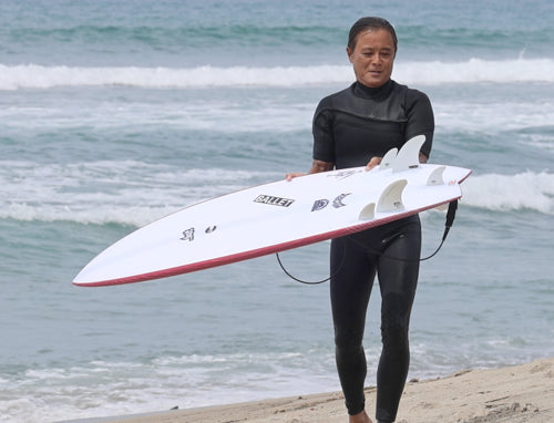 西井が日本からカリフォルニアへ持ってきたボード！