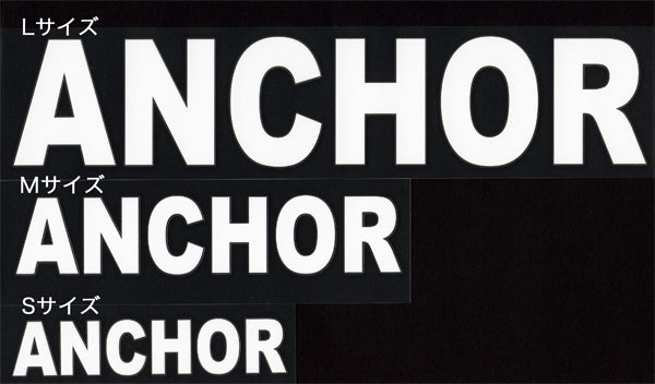 LOGO sticker/white (S/M/L sizes)