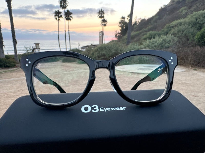 [LOW TIDE] Photochromic Lenses Gloss Black / Emo Blue