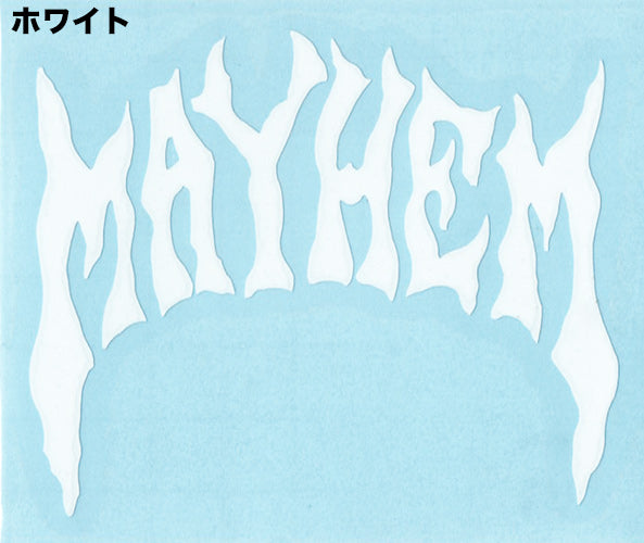 "1987 MAYHEM" Cutting Sticker / S size