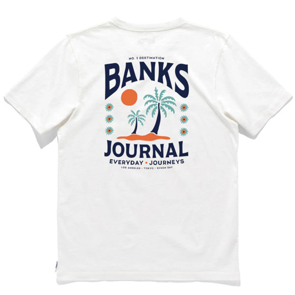 30%オフセール！『BANKS』ANGELES TEE SHIRT / OFF WHITE / Lサイズ