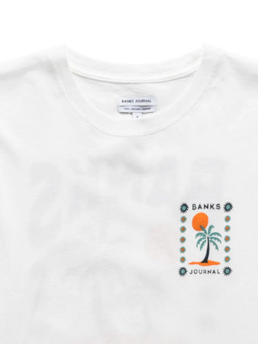 30% off sale! 『BANKS』 ANGELES TEE SHIRT / OFF WHITE / L size