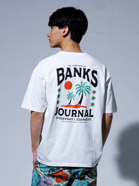 30%オフセール！『BANKS』ANGELES TEE SHIRT / OFF WHITE / Lサイズ