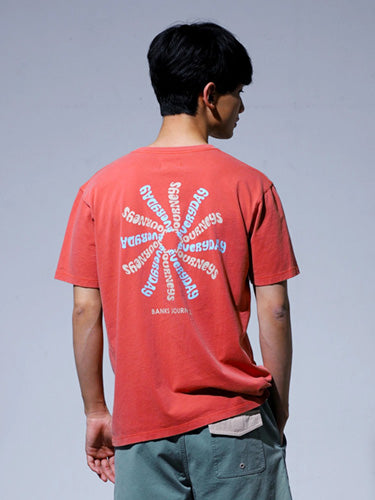 30%オフセール！COMPASS TEE SHIRT / WASHED RED / Lサイズ