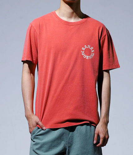 30%オフセール！COMPASS TEE SHIRT / WASHED RED / Lサイズ
