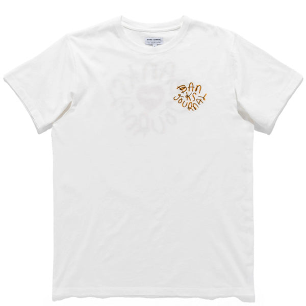 30% off sale! 『BANKS』HEART STAMP TEE SHIRT / OFF WHITE / L size