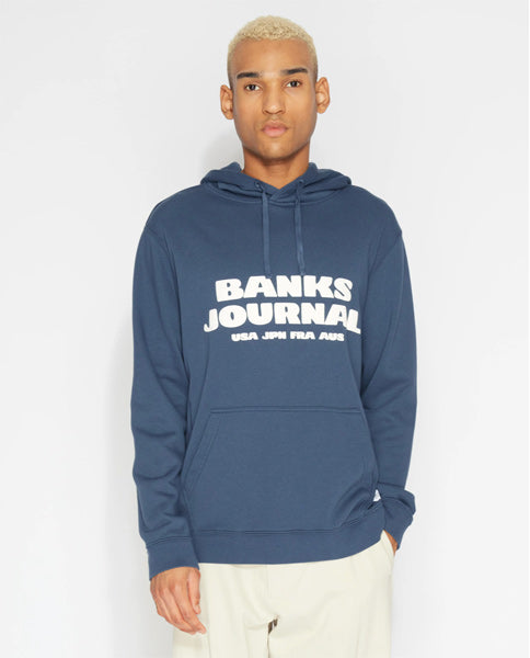 30% off sale! FEATURETTE HOODIE / INSIGNIA BLUE / Size M