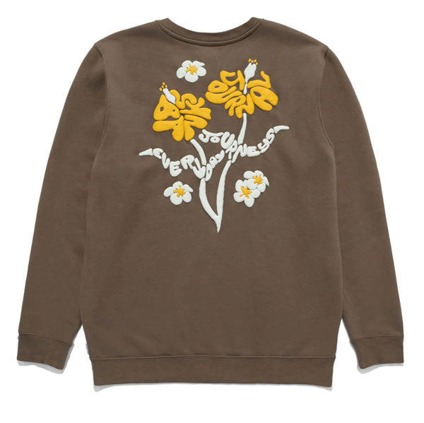 30% off sale! 70's Floral Fleece / Walnut