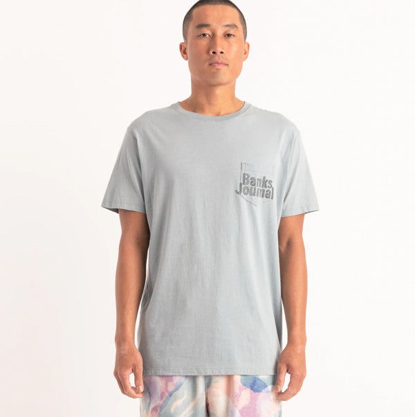30% off sale! T-shirt [BUNKER] DUSTY BLUE / Size L