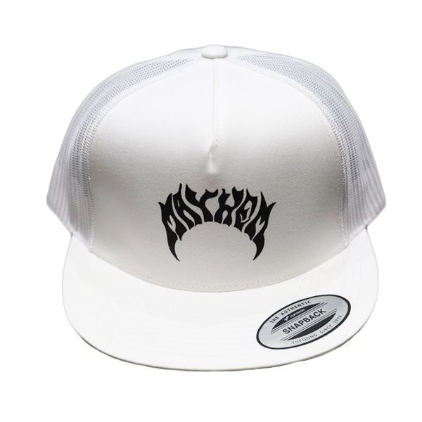 『MAYHEM』フラットバイザー TRUCKER CAP / WHITE