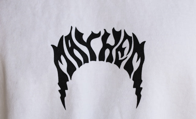 スウェット [MAYHEM BOLTS]（裏起毛）WHITE