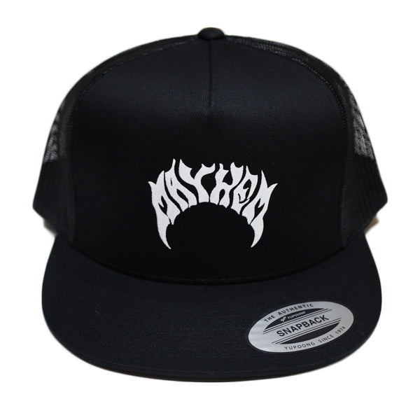 『MAYHEM』フラットバイザー TRUCKER CAP / BLACK×WHITE