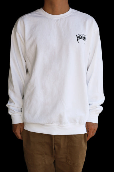 Sweatshirt [MAYHEM DESIGN] (fleece lining) WHITE