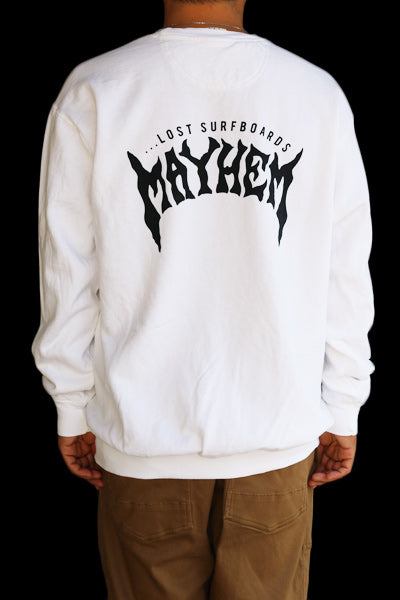 スウェット [MAYHEM DESIGN]（裏起毛）WHITE