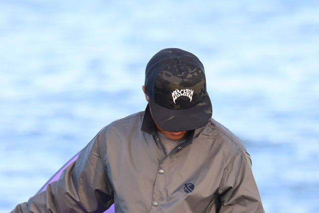LOST Surfboards Nylon Coach Jacket (Lined) CHARCOAL