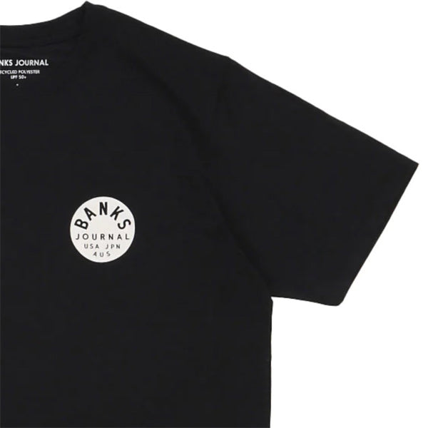 Hybrid Rashguard T-shirt [CIRCLE] BLACK Amphibious