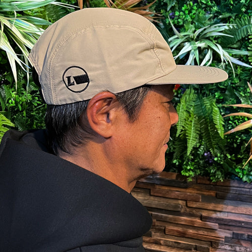 ナイロン ジェット キャップ [Racing Icon] BEIGE