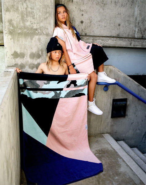 BEACH ECO TOWEL [SKY BROWN] SUNSET CAMO
