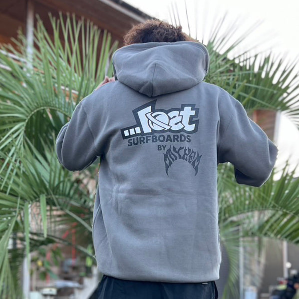 10oz スウェットフルジップパーカ  [LOST By MAYHEM]（裏起毛）CEMENT