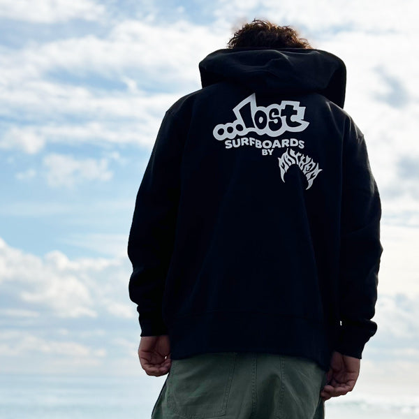 10oz スウェットフルジップパーカ  [LOST Surfboards]（裏起毛）