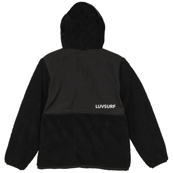 Sheepskin Boa Fleece Full-Zip Parka [LTC] (Lined) Black
