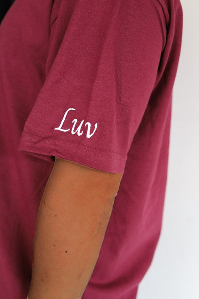 Original T-shirt [EMBROIDERY] Burgundy / Size L