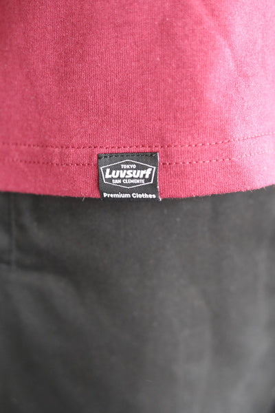 Original T-shirt [EMBROIDERY] Burgundy / Size L