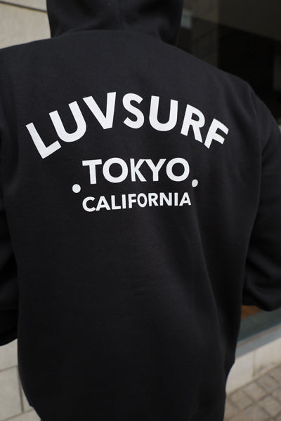 10oz スウェットフルジップパーカ [LTC]（裏起毛）BLACK