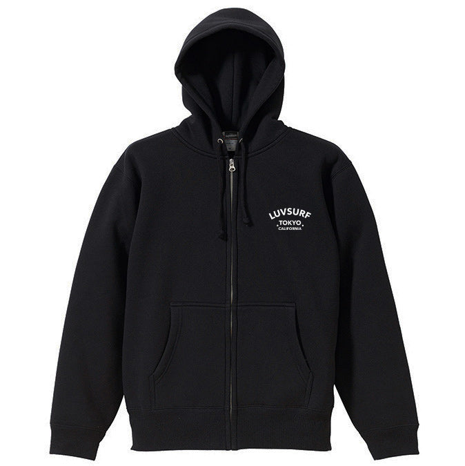 10oz Sweat Full-Zip Hoodie [LTC] (Fleece-Lined) BLACK