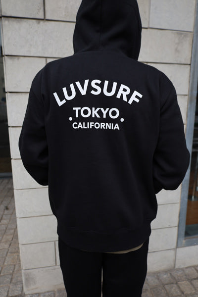 10oz Sweat Full-Zip Hoodie [LTC] (Fleece-Lined) BLACK