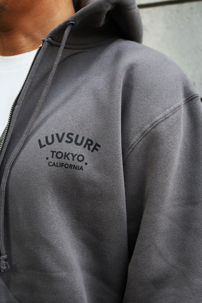 10oz Sweat Full Zip Hoodie [LTC] (Fleece Lined) CEMENT