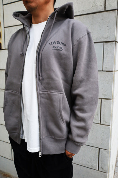 10oz Sweat Full Zip Hoodie [LTC] (Fleece Lined) CEMENT