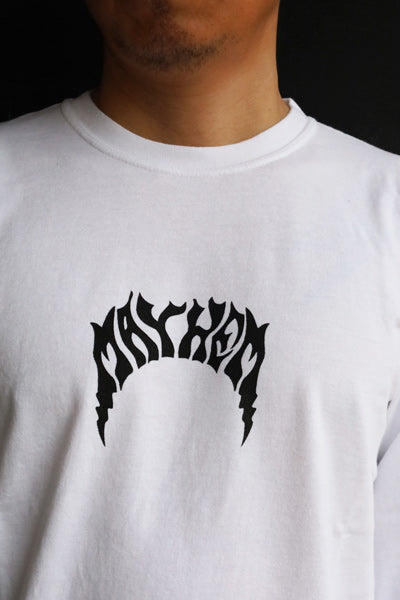 ロングスリーブTシャツ [MAYHEM BOLTS] White