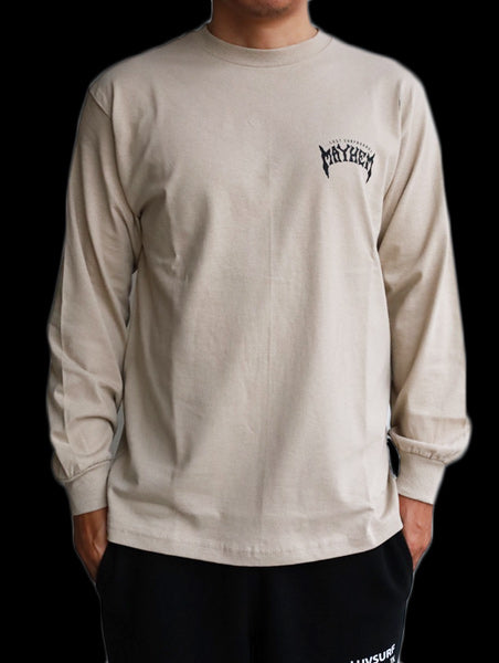 ロングスリーブTシャツ [MAYHEM DESIGN] Sand