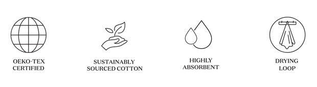 Turkish Towels [Botanical Balance] Black