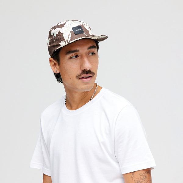 KINETIC ADJUSTABLE CAP [UNISEX] WHITE/BROWN
