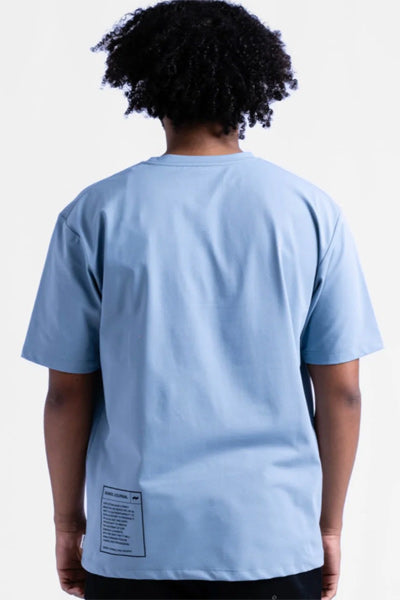Hybrid Rashguard T-shirt [OLDFONT] ACID BLUE Amphibious
