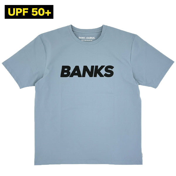 Hybrid Rashguard T-shirt [OLDFONT] ACID BLUE Amphibious