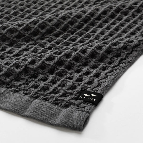 Waffle Hand Towel [Guild] Charcoal