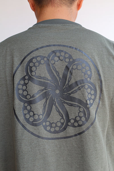 サーフTシャツ [OCTOPUS] KHAKI 水陸両用